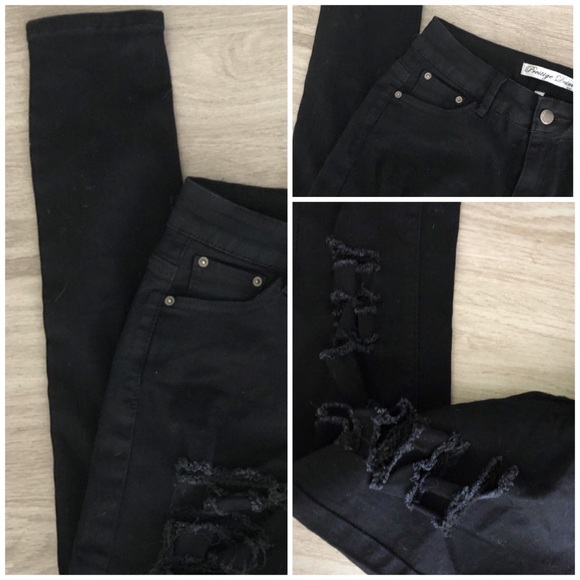 Prestige Denim destroyed skinny jeans 5 - Picture 5 of 6
